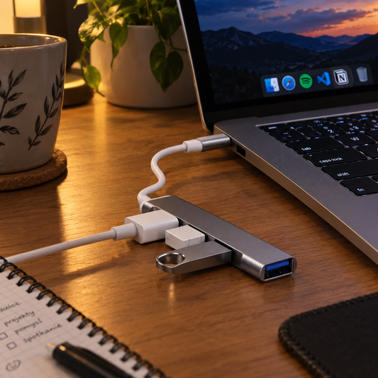 Precision 4-Port Aluminum Type-C Hub