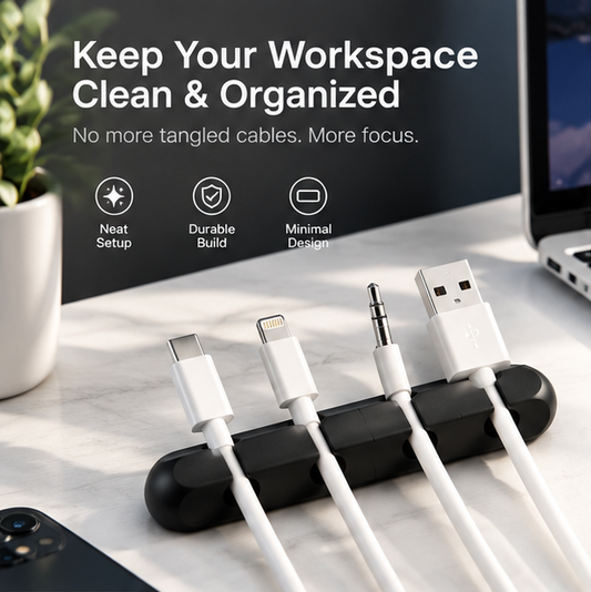 Magnetic Silicone Cable Organizer