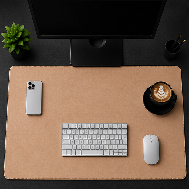 Stealth Black Workspace Desk Pad