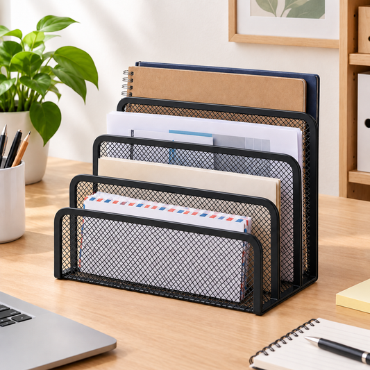 Grid Mesh Vertical Desk Organizer
