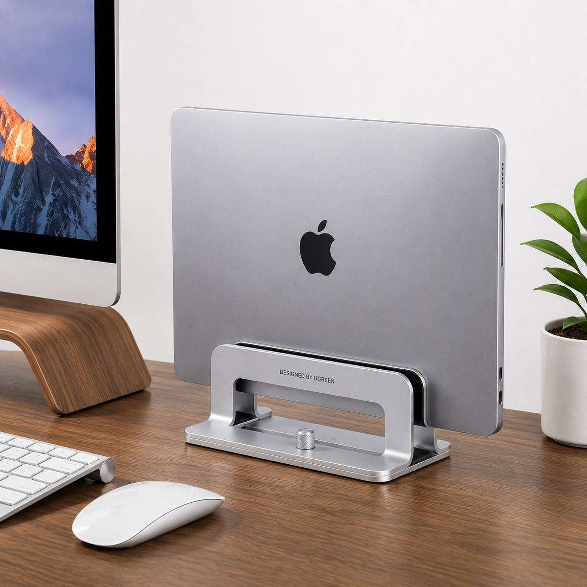 Precision Aluminum Vertical Laptop Stand