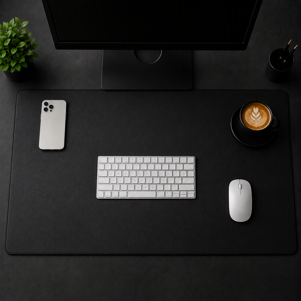 Stealth Black Workspace Desk Pad