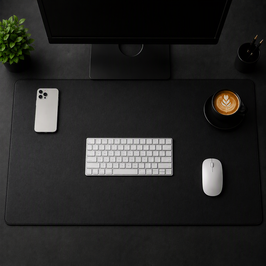 Stealth Black Workspace Desk Pad