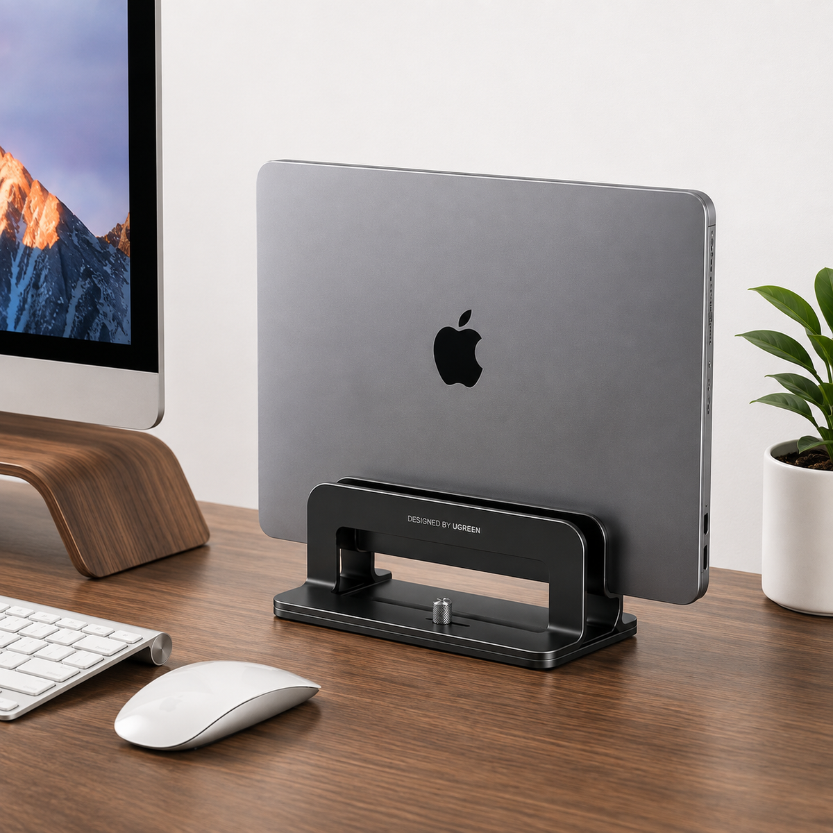 Precision Aluminum Vertical Laptop Stand