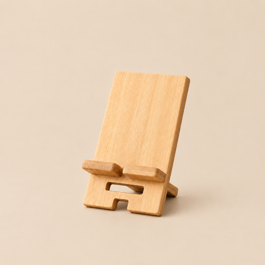 Timber Minimalist Bamboo Device Stand