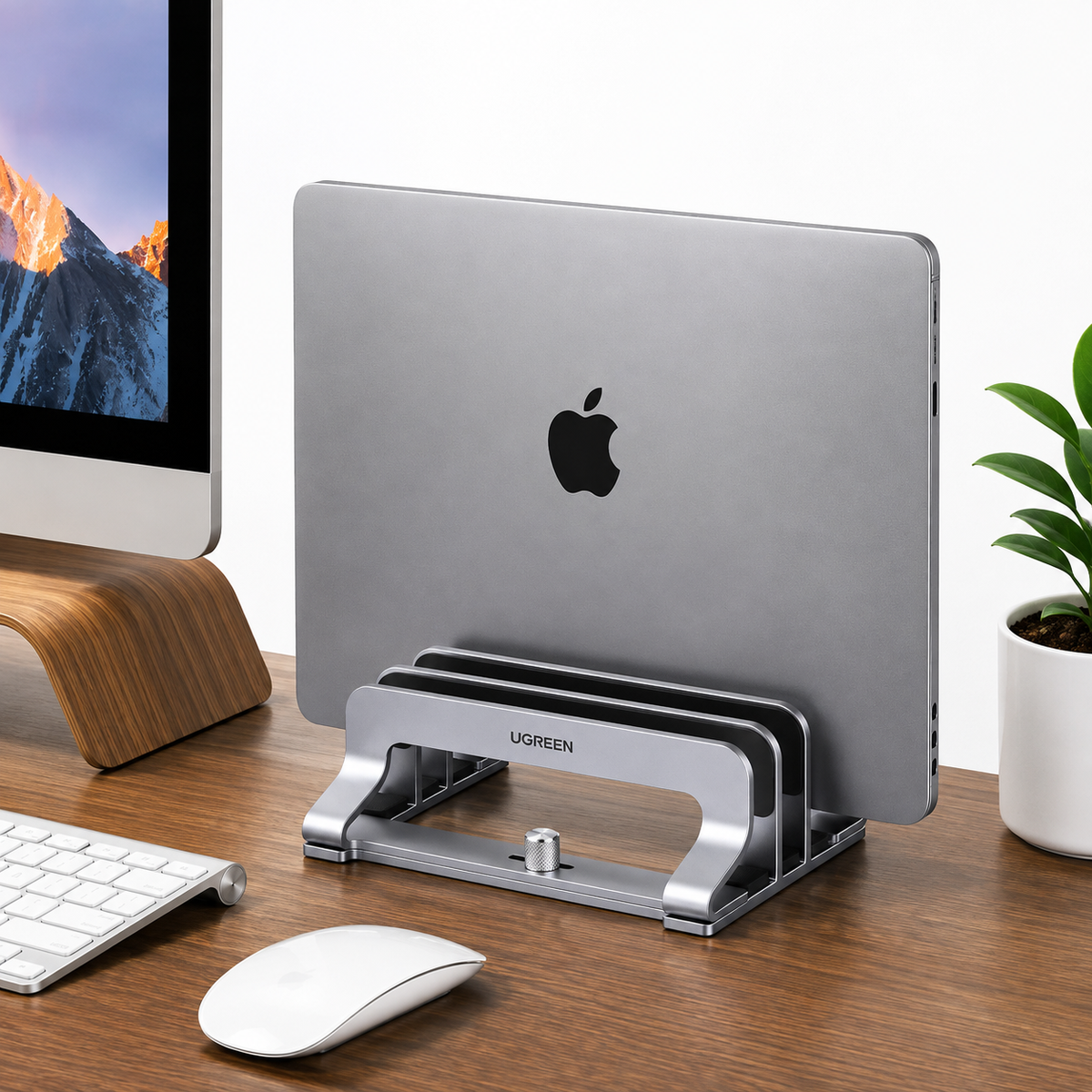 Precision Aluminum Vertical Laptop Stand