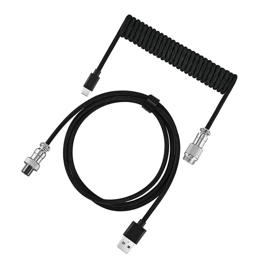 Pro-Grid Coiled Aviator Keyboard Cable