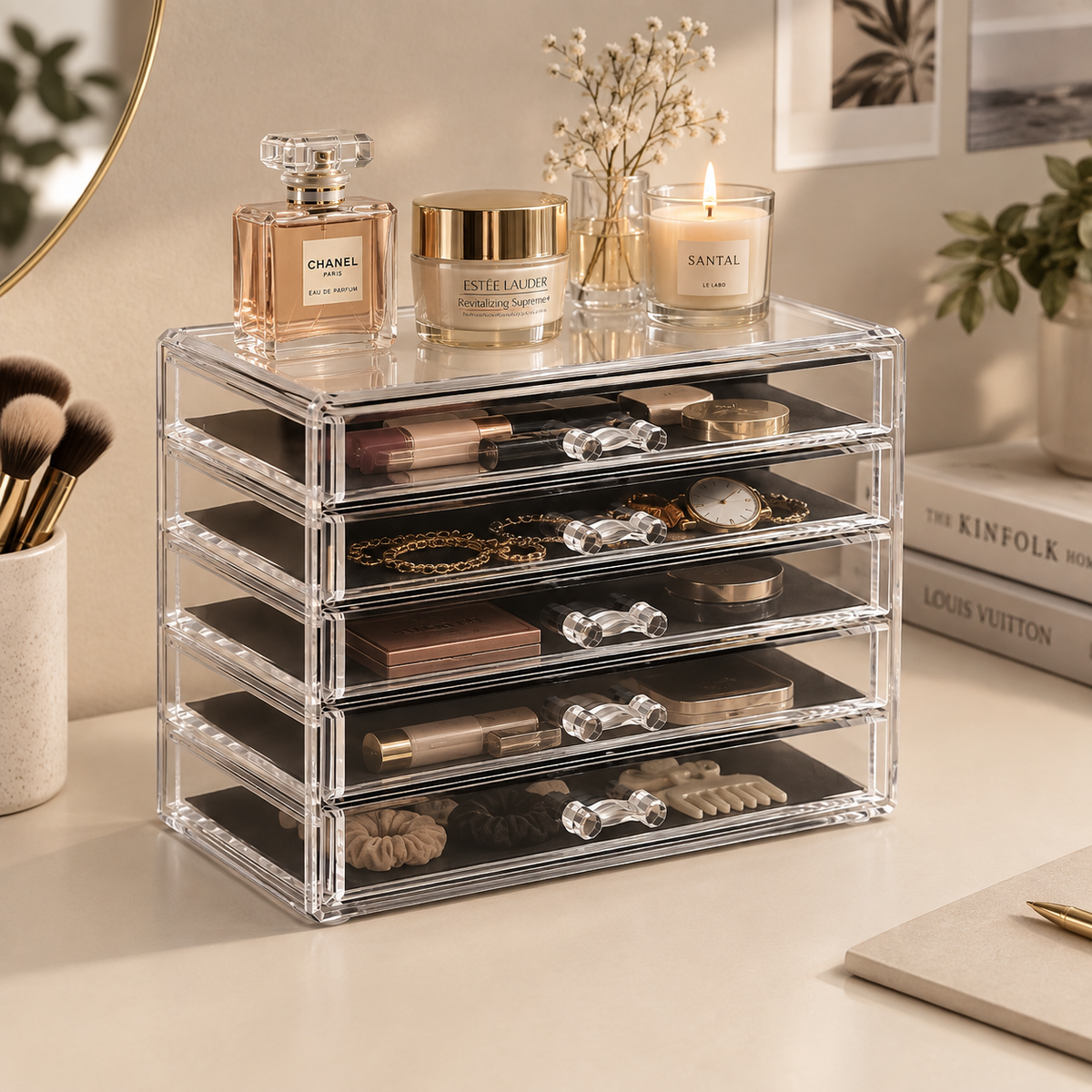 Axis Modular Clear Acrylic Desk Organizer