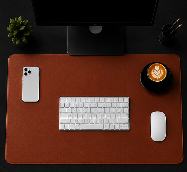 Minimalist Eco-Leather Desk Mat