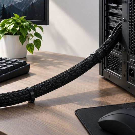 Self-Closing Braided Cable Sleeve