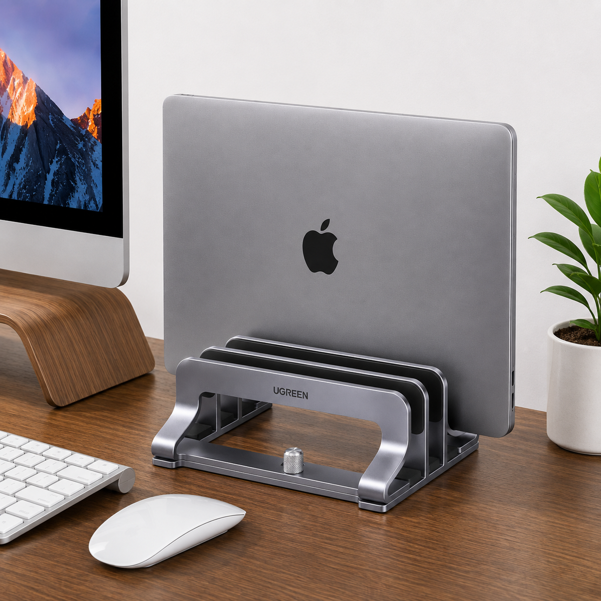 Precision Aluminum Vertical Laptop Stand