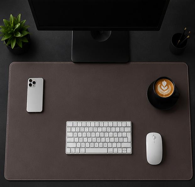 Stealth Black Workspace Desk Pad