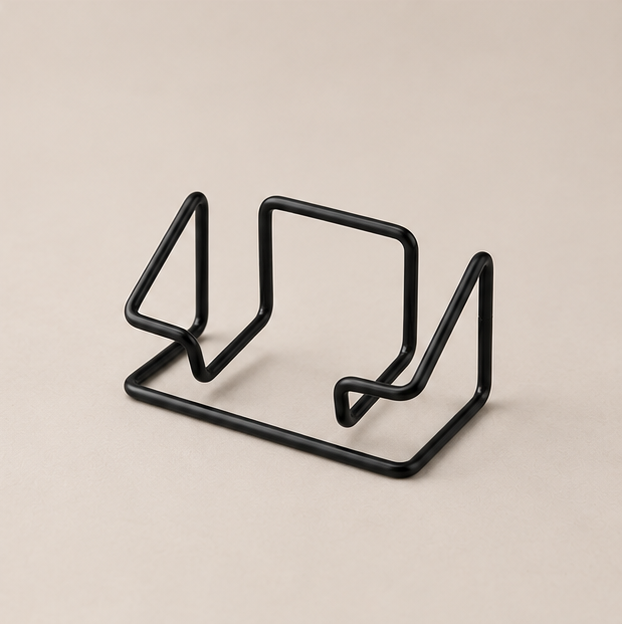 Geometric Metallic Card Holder