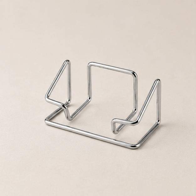 Geometric Metallic Card Holder