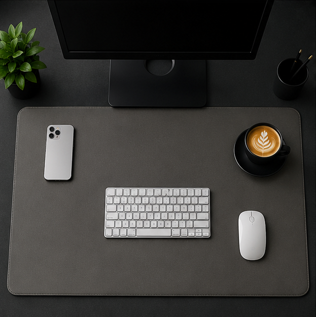 Stealth Black Workspace Desk Pad