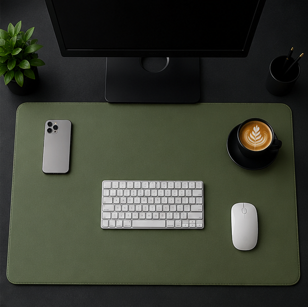 Stealth Black Workspace Desk Pad