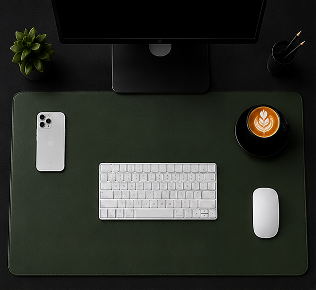 Minimalist Eco-Leather Desk Mat