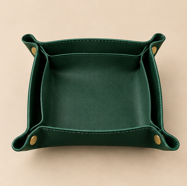 Minimalist Leather Valet Tray