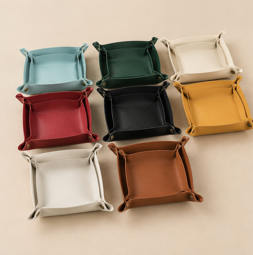 Minimalist Leather Valet Tray