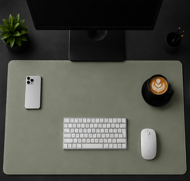 Stealth Black Workspace Desk Pad