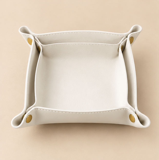 Minimalist Leather Valet Tray