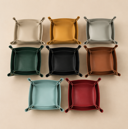 Minimalist Leather Valet Tray