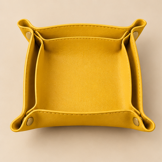 Minimalist Leather Valet Tray